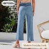 Women's Fashion Casual Solid Color Print Pants & Capris