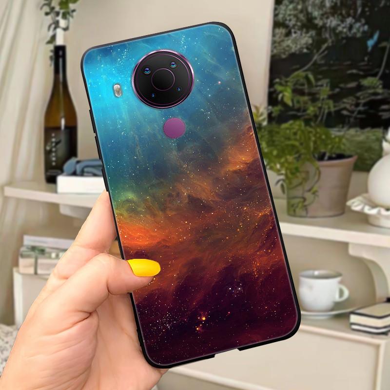For Nokia 5.4 Case Soft Black Silicone Phone Back Cover For Nokia 5.4 Case Nokia5.4 TA-1333 TA-1340 TA-1337 TA-1328 TA-1325 Cat