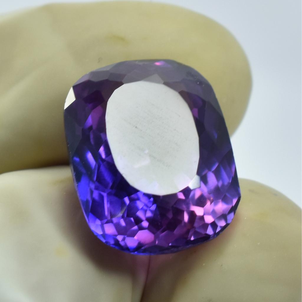 Natural Purple Sapphire Loose Gemstone Cushion Cut 10.25 ct Her September Birthday Birthstone