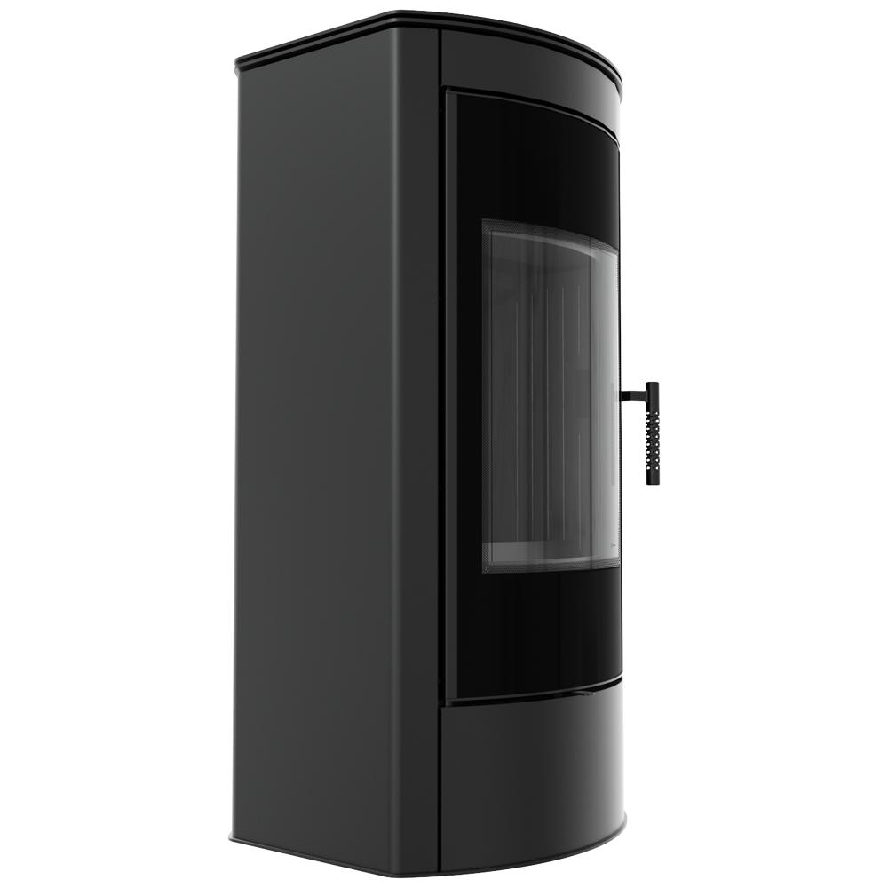 Wood burning steel stove KRATKI TITAN Panorama Ø 150 11 kW