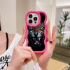 Huse de telefon N96 cu design Ochi de tigru, cu margine ondulată Macaron, pentru iPhone 16 Pro Max Samsung S24 Plus S23 Ultra A35 A05s Xiaomi Redmi Note 13, husă rezistentă la șocuri