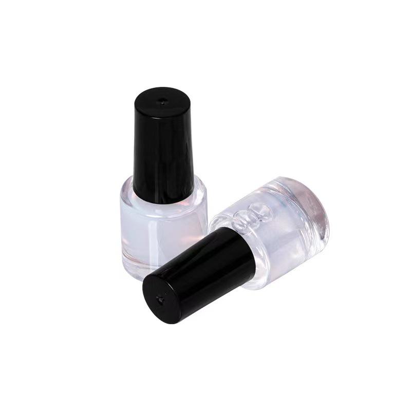 Peelable Odorless Water-based Nail Polish - Quick-drying, No-bake, Ice-clear Solid Nude Color for Students