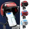 Niedlicher Cartoon-Helm-Fahrer Motorrad Handyhalter Wasserdichter Sonnenschutz Elektrofahrrad Navigation Handyhalter
