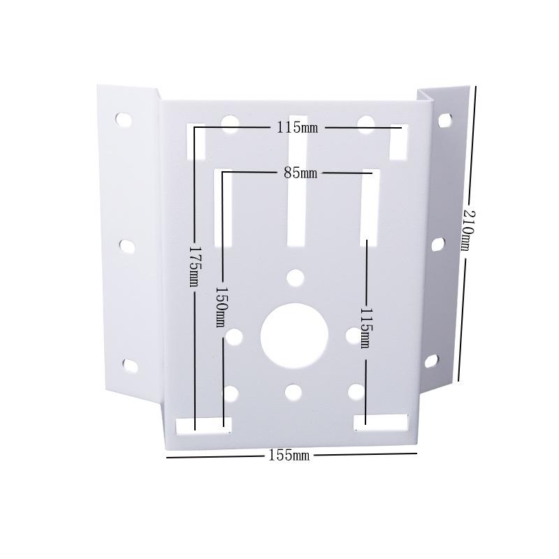 Universal 90° Wall Corner Bracket for Hikvision/Dahua Dome & Bullet Cameras, Multi-Hole, 2.0mm Thick