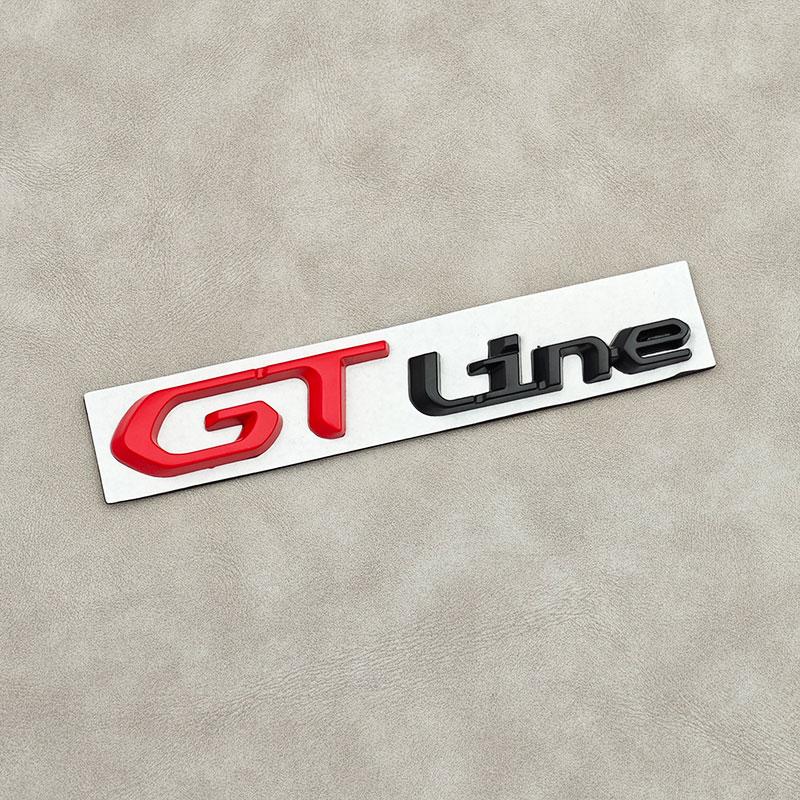 3D Metal GT Logo GT Line Badge Car Rear Trunk Sticker Emblem For Peugeot 308 407 106 205 206 208 108 406 408 306 Accessories