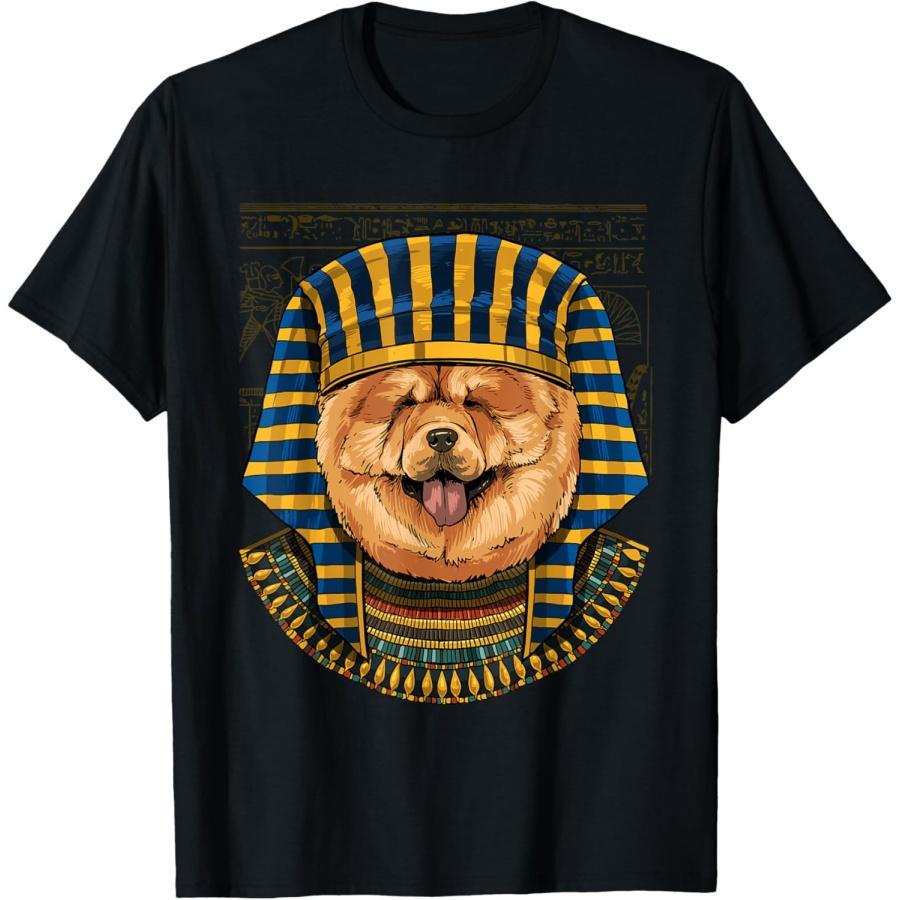 

Chow Chow Egyptian Pharaoh Historian Archaeologist Dog T-Shirt XXXXXL чорний