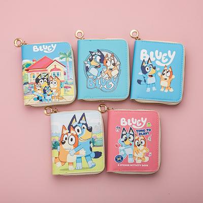 Cartoon Bruy Short Zipper Wallet, Student Wallet, Cute Card Bag, Small Change Bag, ID Bag.