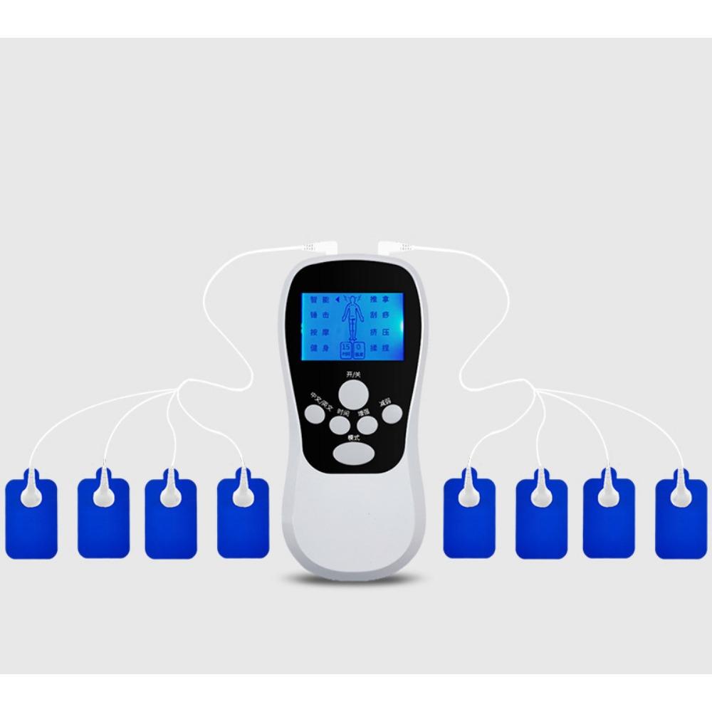 

1 комплект цифрового массажера, наклейка для массажа с микротоковыми импульсами, электрошоковый массажер, пластырь для массажа поясницы и спины, всего тела English（1 dragging 4）