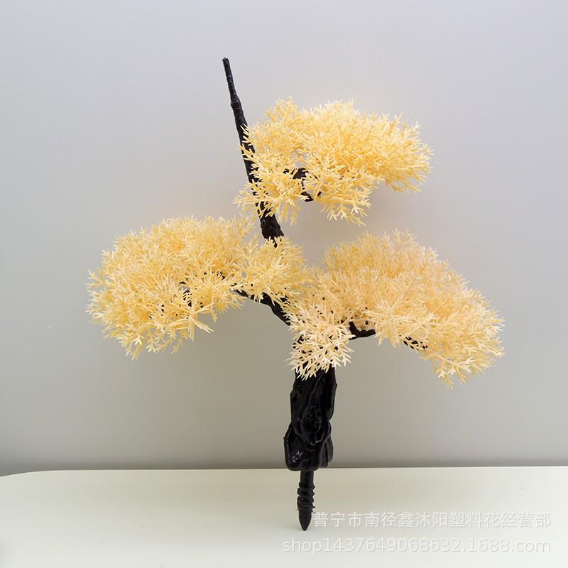 Artificial Pine Branches Floral Arrangements Decorative Plastic Evergreen Foliage Home Wedding Craft
