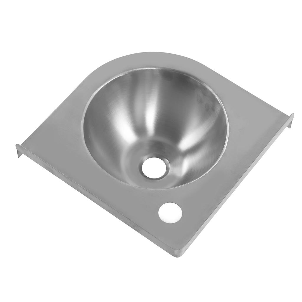 Corner Triangle Basin Sink Brushed Finish Kitchen Bathroom Hand Wash Basin Sink for Boat Caravan RV Camper