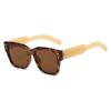  Vintage Rivets Square Men Sunglasses Fashion Amber Gradient Shades UV400 Women Outdoor Sun Glasses