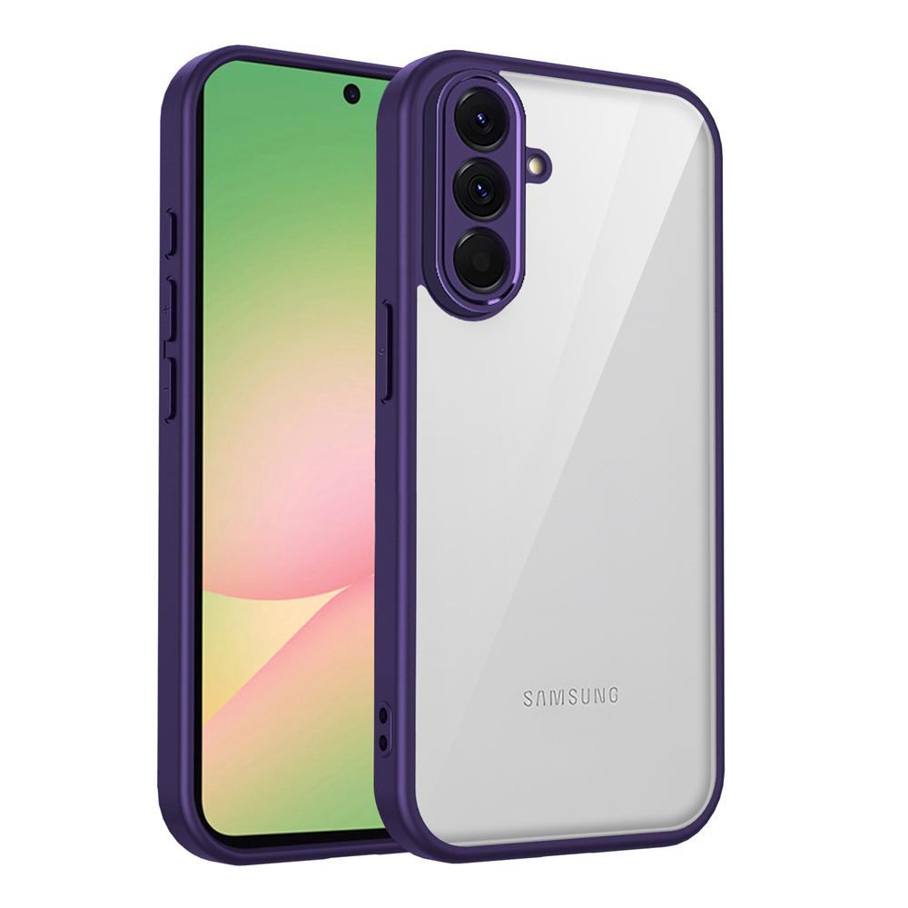 KEYSION Transparent Phone Case for Samsung A56 5G A36 A26 Silicone+PC Clear Shockproof Phone Cover for Galaxy A16 4G 5G