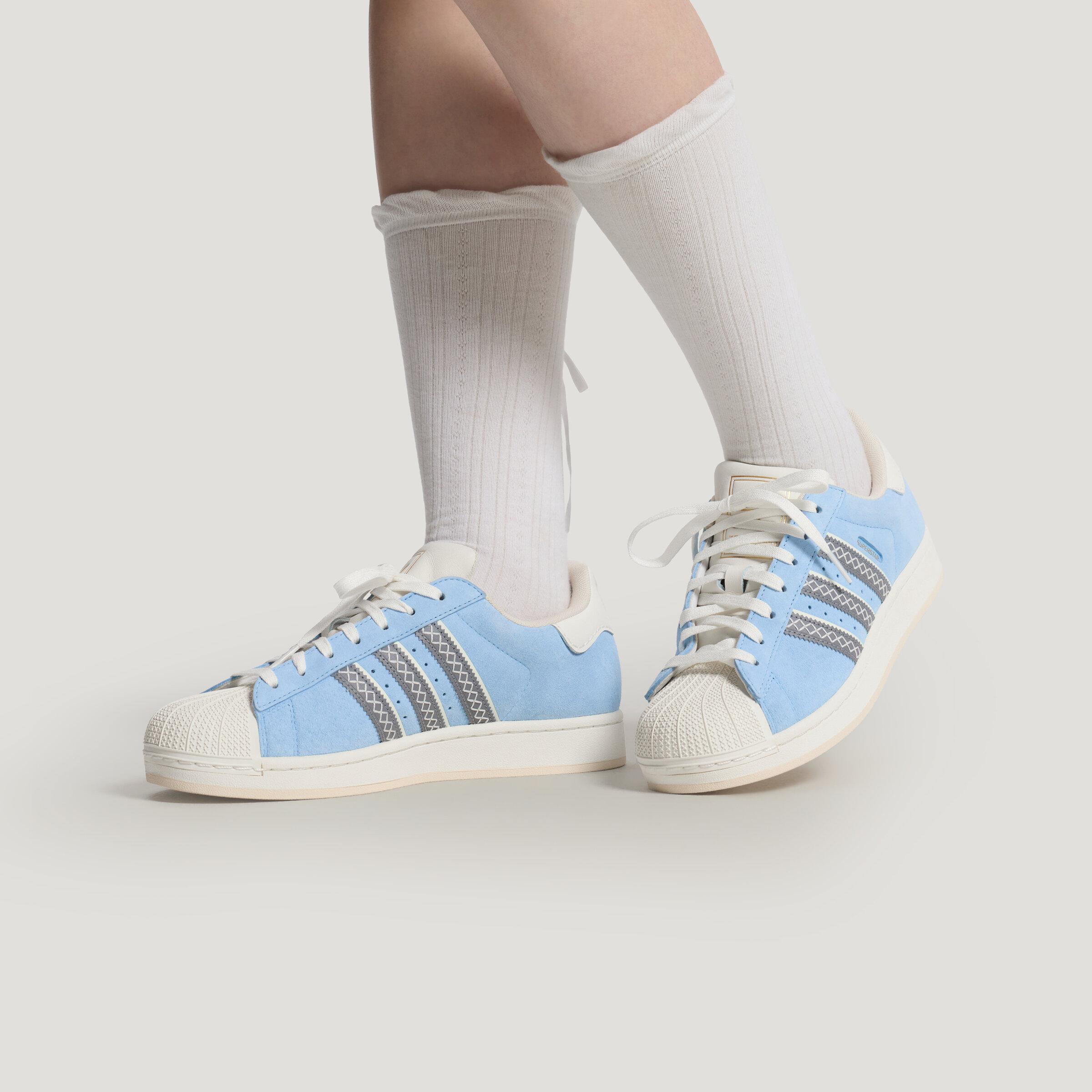 Adidas Originals Superstar 2 Skateboard Shoes Unisex Blue 37