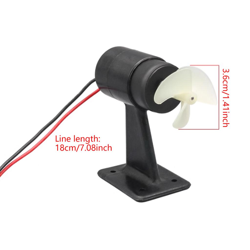 High Power 80W DC Underwater Thruster Motor For Bait Boat Models 10-20V 15kg Load Capacity