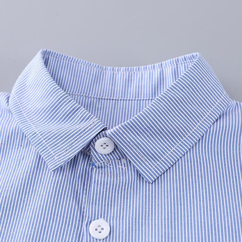 Children's Set Boys' Long Sleeved Striped Shirt Cartoon Dog Top Casual Denim Pants Boys' Fashionable Three Piece Set