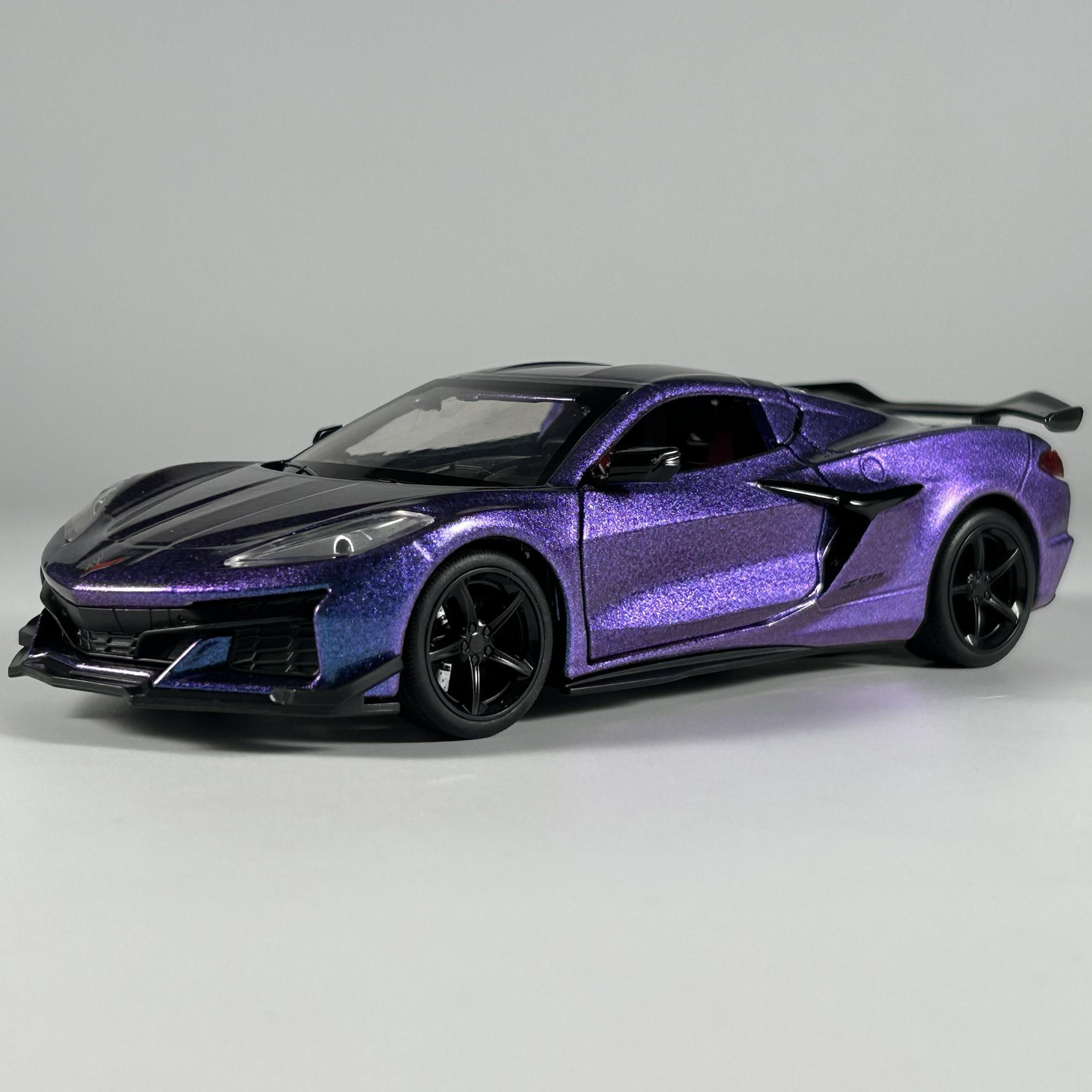 

1:24 Chevrolet Corvette Z06 Supercar Alloy Metal Diecast Model Car High Simulation Home Trendy Ornaments Toy Birthday Gifts Boys