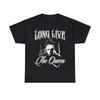 Long Live the Queen Broski Tee Mens and Womens Loose Retro Shirt Pure Cotton AllSeason Couple Streetwear TShirt