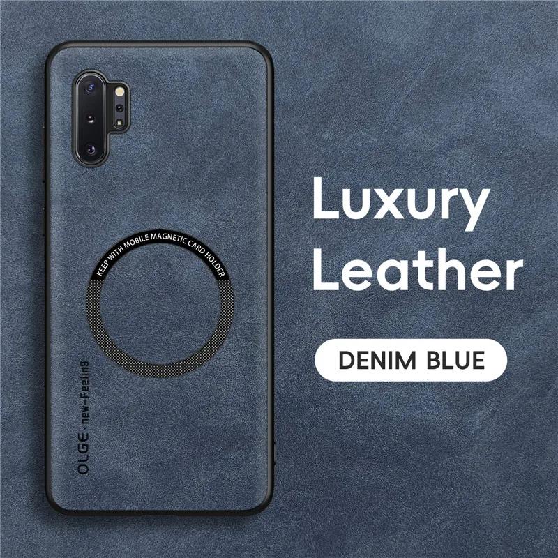 Magnetic Retro Leather Soft Case For Samsung Galaxy Note10 Plus Note10 Plus Wireless Charging Phone Case Cover