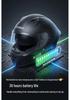 Cool Rider Bluetooth Full Face Motorcycle Helmet: Safe, Long Battery Life, Built-in Earphones, Wide View for Navigation