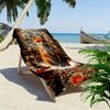 Fox Art Print Beach Towel, Large Soft Quick Dry Towel for Beach Camping Swimming