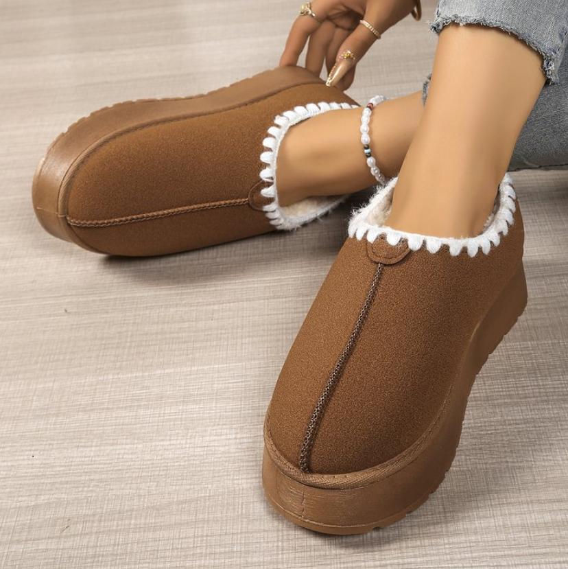 2025 Winter Suede Boots for Women Brand Women Snow Boots Outdoor Short Plush Woman Ankle Boots Botas Mujer Botines Para Mujeres