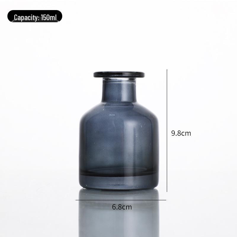 Hot Selling 100ml Large Belly Colored Glass Aroma Diffuser Bottle - Transparent or Frosted