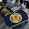 Scotland National Football Team,Round Area Rug,Carpet Rug for Living Room Bedroom Sofa Playroom Decor,Non-slip Floor Mat