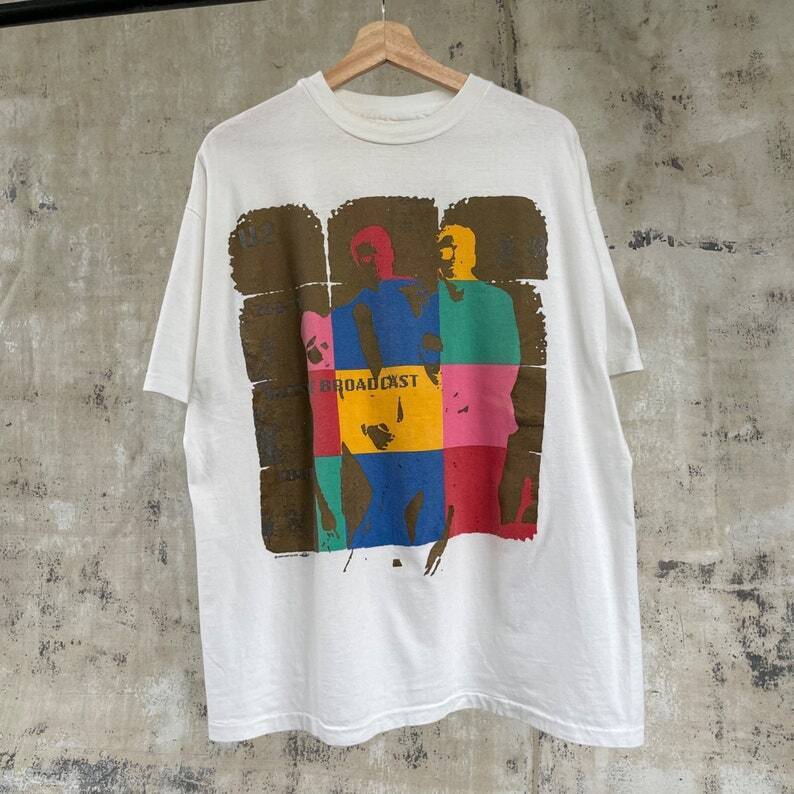 VÝPRODEJ Tričko z turné U2 90. léta Zoo TV Tour, unisex tričko plná velikost Unisex tričko