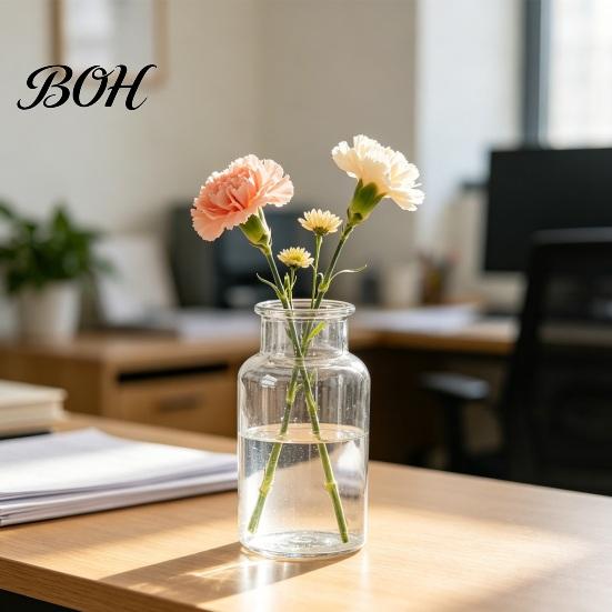 Stylish Table Centerpiece Small Vases for Flowers, Mini Clear Glass Bud Vases, Flowers Flower Vase Wedding Home Decor, Housewarming Gift Decorative