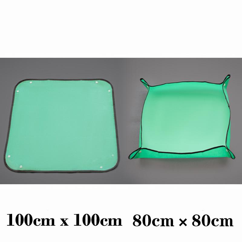 

Коврик для пересадки растений, водонепроницаемый коврик для пересадки, коврик для выращивания суккулентов в помещении, переносной коврик для садоводства 100x100cm зелёный