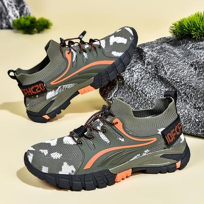 New Hollow Fashion Hiking Shoes Breathable Lightweight Fly-woven Casual Sports Shoes Outdoor Fishing Shoes