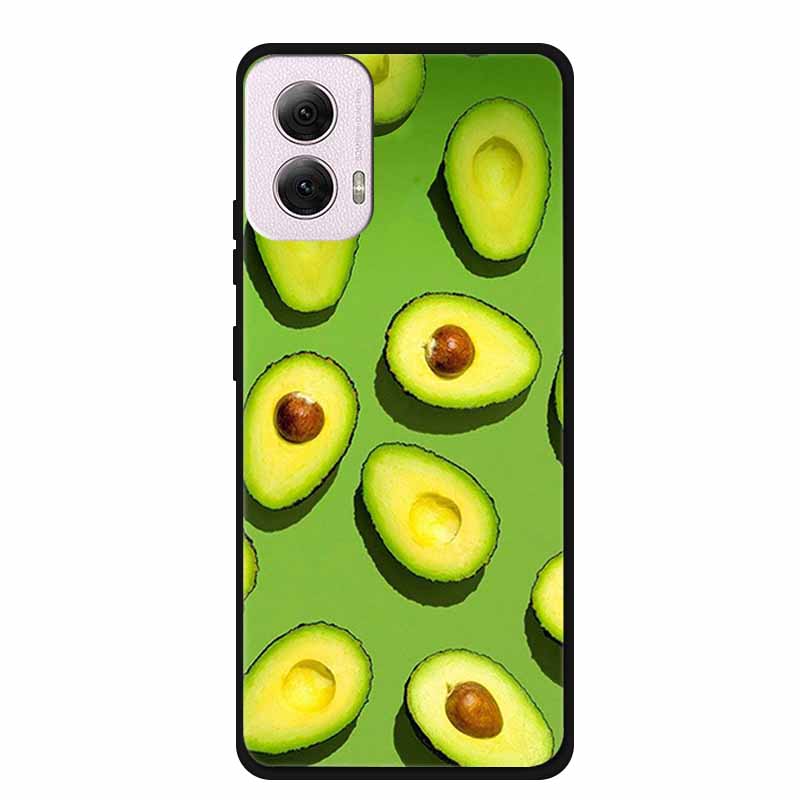 For Moto G Power 2024 Case TPU Animals Soft Silicone Phone Cases For Motorola G Power 2024 5G Wolf Protector Original Back Cover