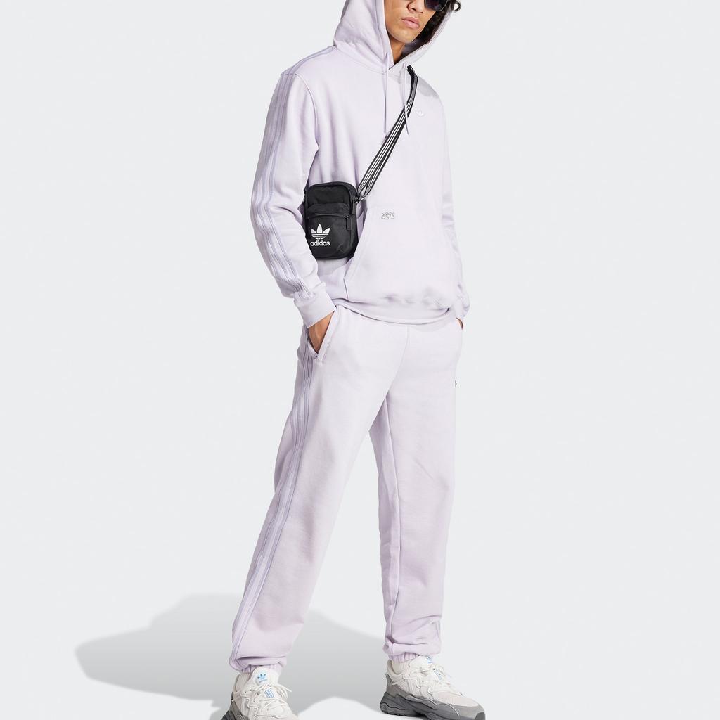 Adidas Originals X Mickey Mouse Co-Branded SS24 Glove Pattern Hoodie With Three Stripes Men Hoodie Silver IY2273