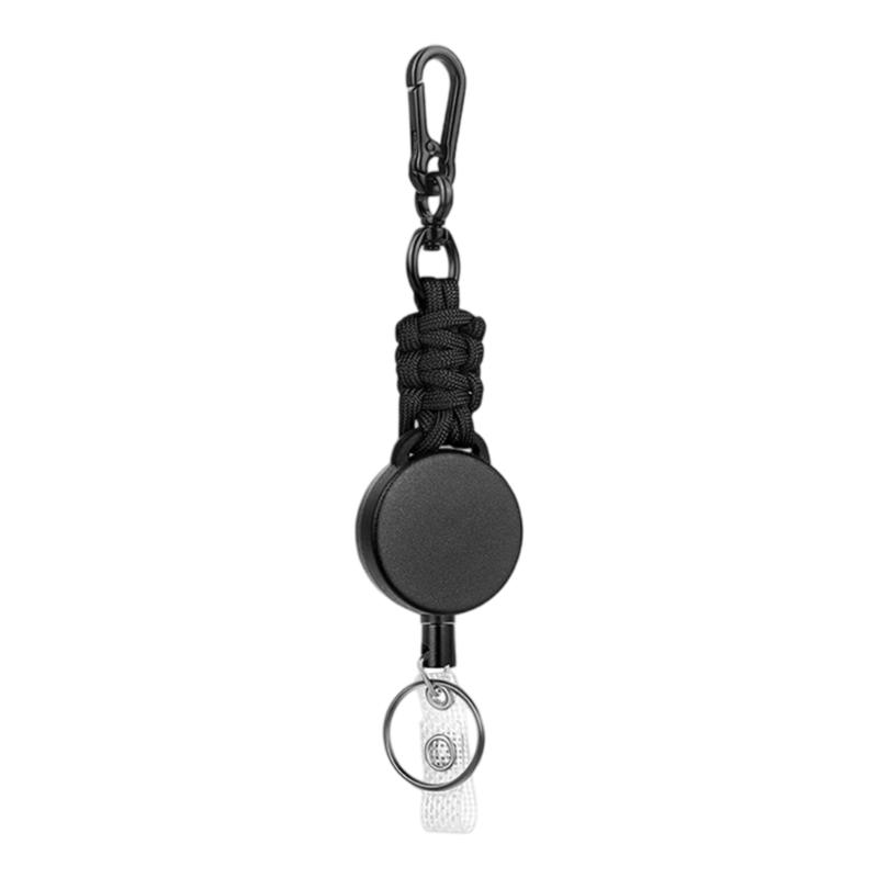 

Сверхпрочные ретракторы для бейджей, выдвижной брелок для ключей, держатели для бейджей, карабин, держатель для бейджа для карточки, брелок для имени чёрный