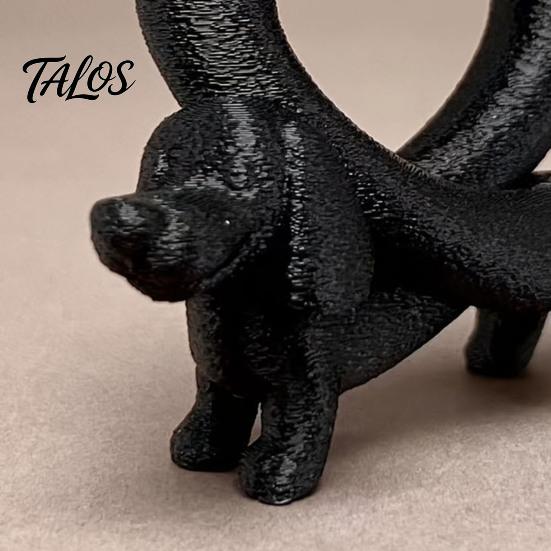 Romantic Anniversary Present 3D Printed Dachshund Heart Ornament, Creative Dog Statue, Cute Desktop Figurine Love Animal for Home Office Decoration