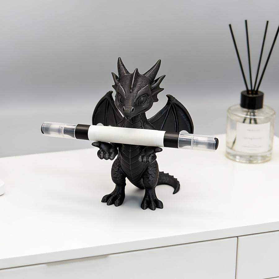 3D Printed Dragon Pen Holder - Creative Desk Storage for Office & Study, Ideal Gift for Dragon Fans 