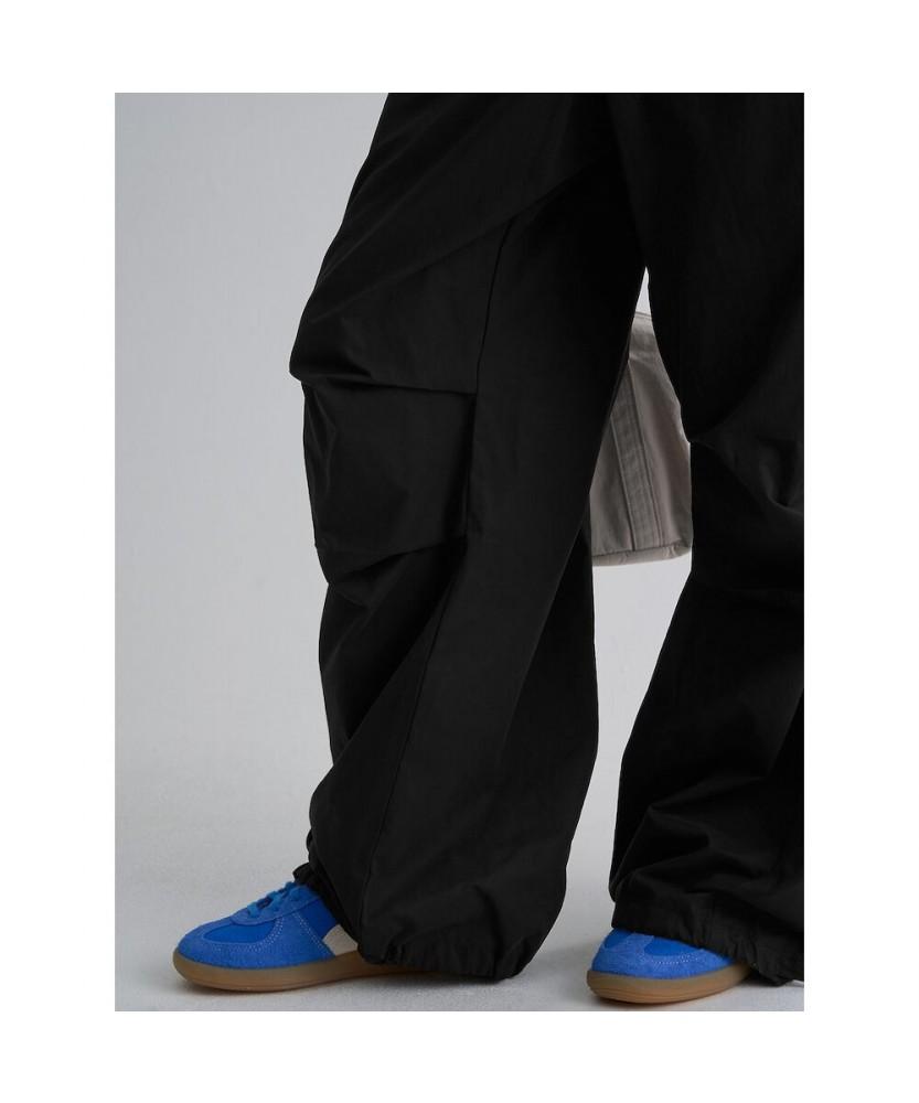 8SECONDS Cotton Blend Peach Elastic Waist Pants Black