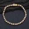 Hip Hop 6mm Star Zircon Tennis Chain Men's Bracelet Light Luxury High-end Jewelry Accessories