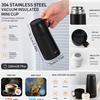 Insulated Stainless Steel Water Bottle Portable Vacuum Flask Thermal Sports Mug with Lid for Outdoor Travel Camping Mini Cup