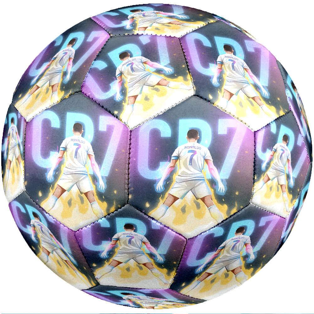 Pallone da calcio tema Cristiano Ronaldo Taglia 5 Pallone da calcio Tocco Morbido Pallone da calcio professionale per allenamento per sport all'aperto