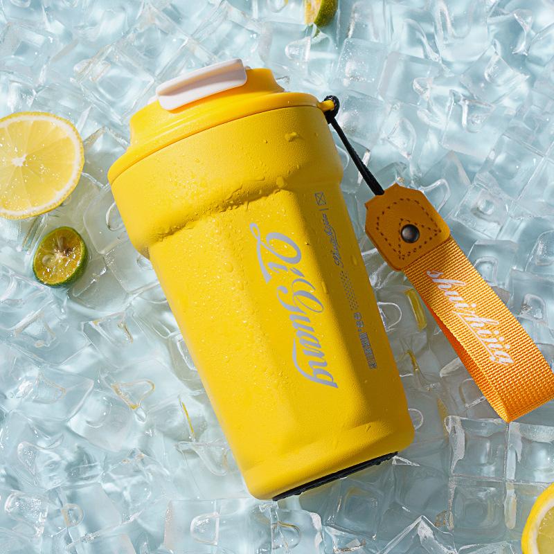 

Thermos cup, student high-value accompanying cup, car double drink, straw water cup 25