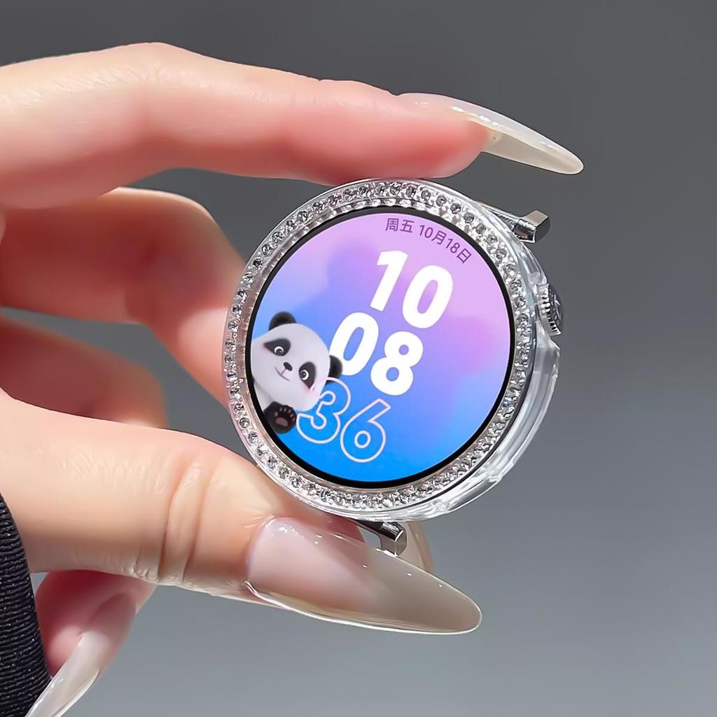 Bling PC Hollow Case Frame for Huawei Watch GT6 41mm Diamond Crystal Bumper Protector for Huawei GT6 41mm Shell Accessorie