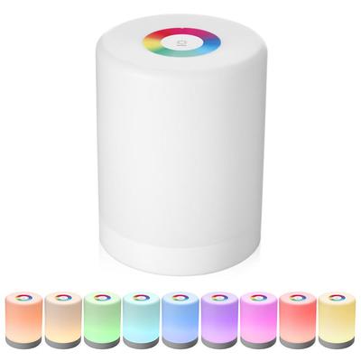 Įkraunama išmani LED jutiklinio valdymo naktinė lemputė, indukcinis reguliatorius, išmani naktinė, nešiojama, pritemdoma, keičianti RGB spalvas