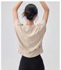 Vielseitiges Sommer-Spandex-Fledermausärmel-T-Shirt mit gerüschtem Saum