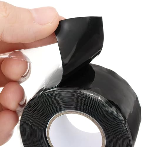 Bandă auto-fuzionantă, Bandă impermeabilă, Bandă siliconică, 2 buc, Rezistentă la căldură, Rezistentă la abraziune, Bandă izolatoare Gama de temperatură -60~260, 25mm*3m, Multif