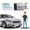 1Pc Black Silicone License Plate Frame Universal American License Plate Holder Rust Proof And Shock Resistant Automotive Parts License Plate Covers