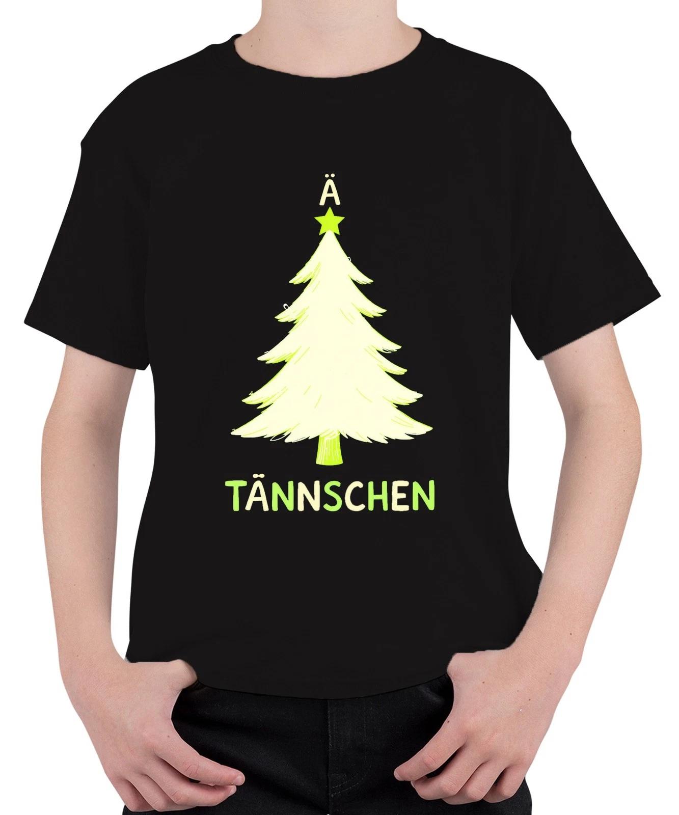 Ä TÄNNSCHEN Weihnachtsbaum Lustig Weihnachten Tannenbaum Kinder Unisex Kinder T- XS