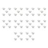 Pack of 50 Alloy Animal Horse Pendants 25x21mm Charms Designed for Jewelry Crafting DIY Projects Accessories