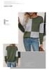 2026 Autumn Women's Color Block Round Neck Pullover Hoodie - New Arrival