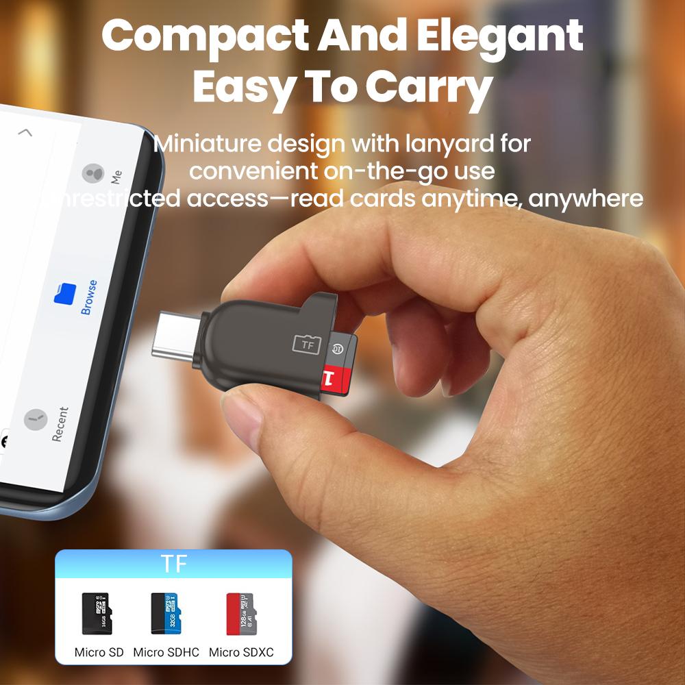 Portable Type C 3.0 Card Reader TF Memory Card Reader USB Flash Drive Cardreader For PC Laptop Accessories Mini TF Card Reader